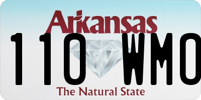 AR license plate 110WMO