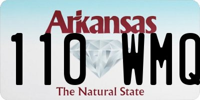 AR license plate 110WMQ
