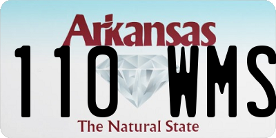 AR license plate 110WMS