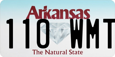 AR license plate 110WMT