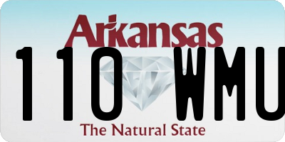 AR license plate 110WMU