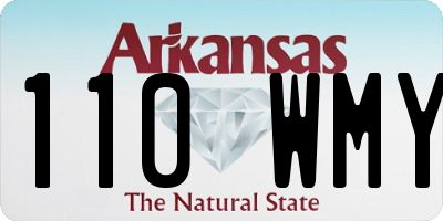 AR license plate 110WMY