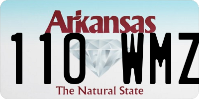 AR license plate 110WMZ