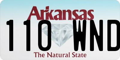 AR license plate 110WND