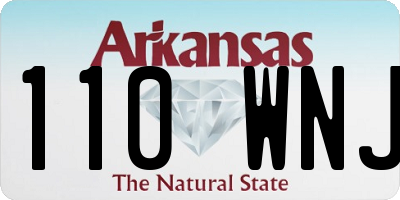 AR license plate 110WNJ