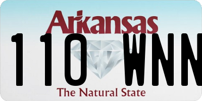 AR license plate 110WNN