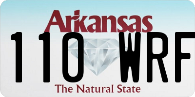 AR license plate 110WRF