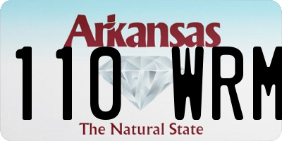 AR license plate 110WRM