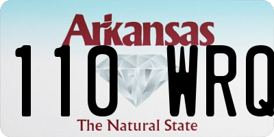 AR license plate 110WRQ