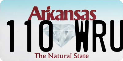 AR license plate 110WRU