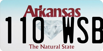 AR license plate 110WSB