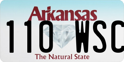 AR license plate 110WSC