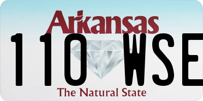 AR license plate 110WSE