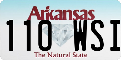 AR license plate 110WSI