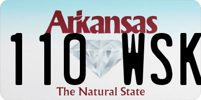 AR license plate 110WSK