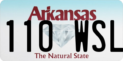 AR license plate 110WSL