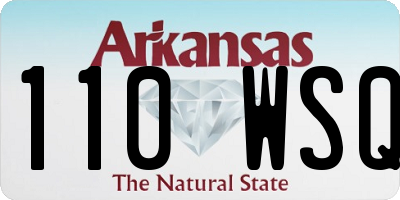 AR license plate 110WSQ