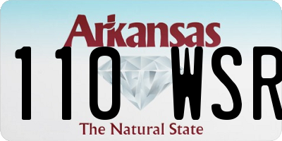 AR license plate 110WSR