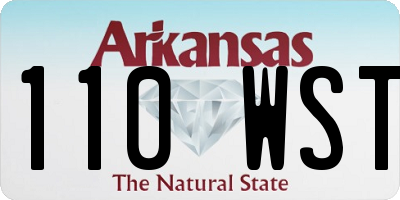AR license plate 110WST