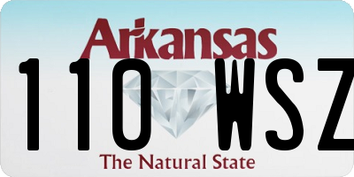 AR license plate 110WSZ