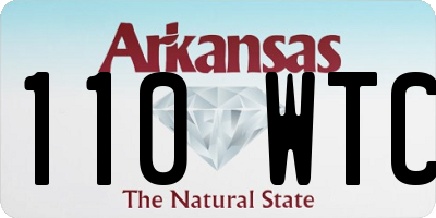 AR license plate 110WTC