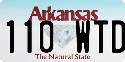 AR license plate 110WTD