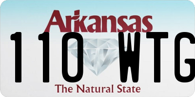 AR license plate 110WTG