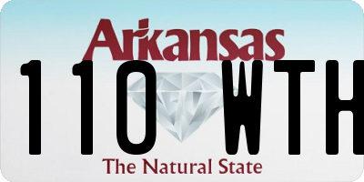 AR license plate 110WTH