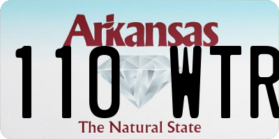 AR license plate 110WTR