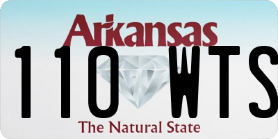 AR license plate 110WTS