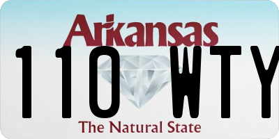 AR license plate 110WTY