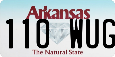 AR license plate 110WUG