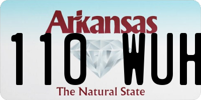 AR license plate 110WUH