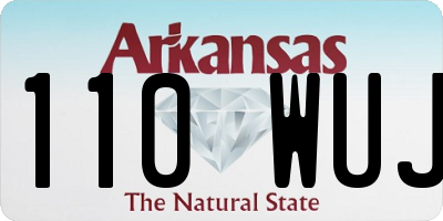 AR license plate 110WUJ