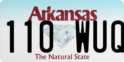 AR license plate 110WUQ