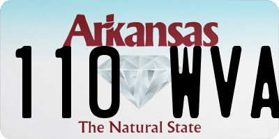 AR license plate 110WVA