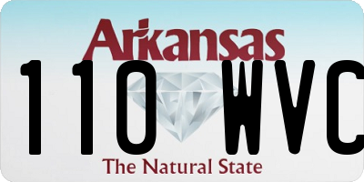 AR license plate 110WVC