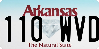 AR license plate 110WVD