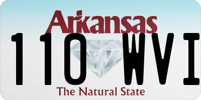 AR license plate 110WVI