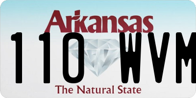 AR license plate 110WVM