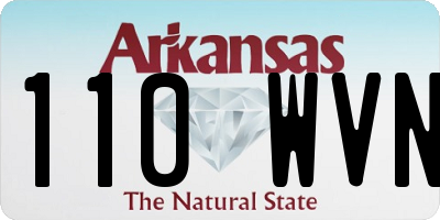 AR license plate 110WVN