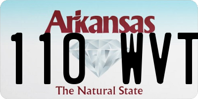 AR license plate 110WVT