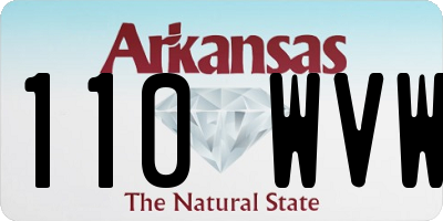 AR license plate 110WVW