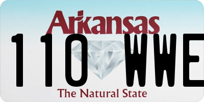 AR license plate 110WWE