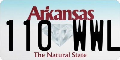 AR license plate 110WWL