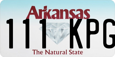 AR license plate 111KPG