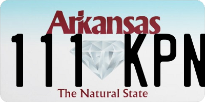 AR license plate 111KPN