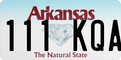 AR license plate 111KQA