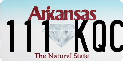 AR license plate 111KQC
