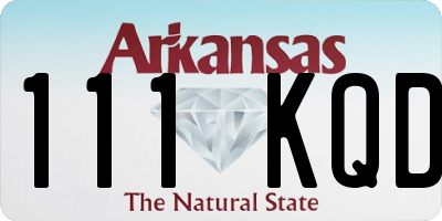 AR license plate 111KQD